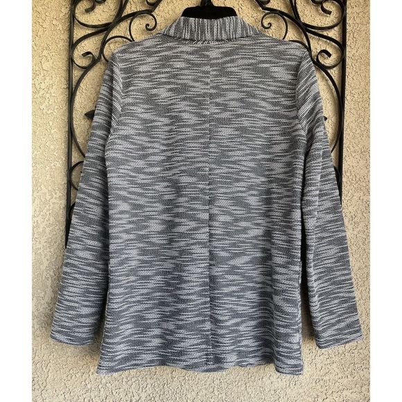 Top Shop Button Coat - Size 8 - Gray/ White - Picture 6 of 9